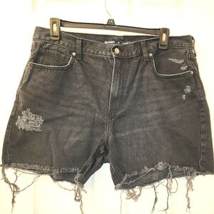 Old Navy high rise slouchy straight faded black size 16 plus size